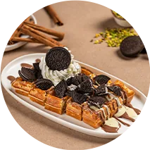 Oreo Waffle - Waffle | Famone Chocolate & Coffee Bağcılar